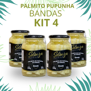 Kit 4 Palmito Em Conserva Pupunha Em Banda Selenza Premium em Oferta na Shopee