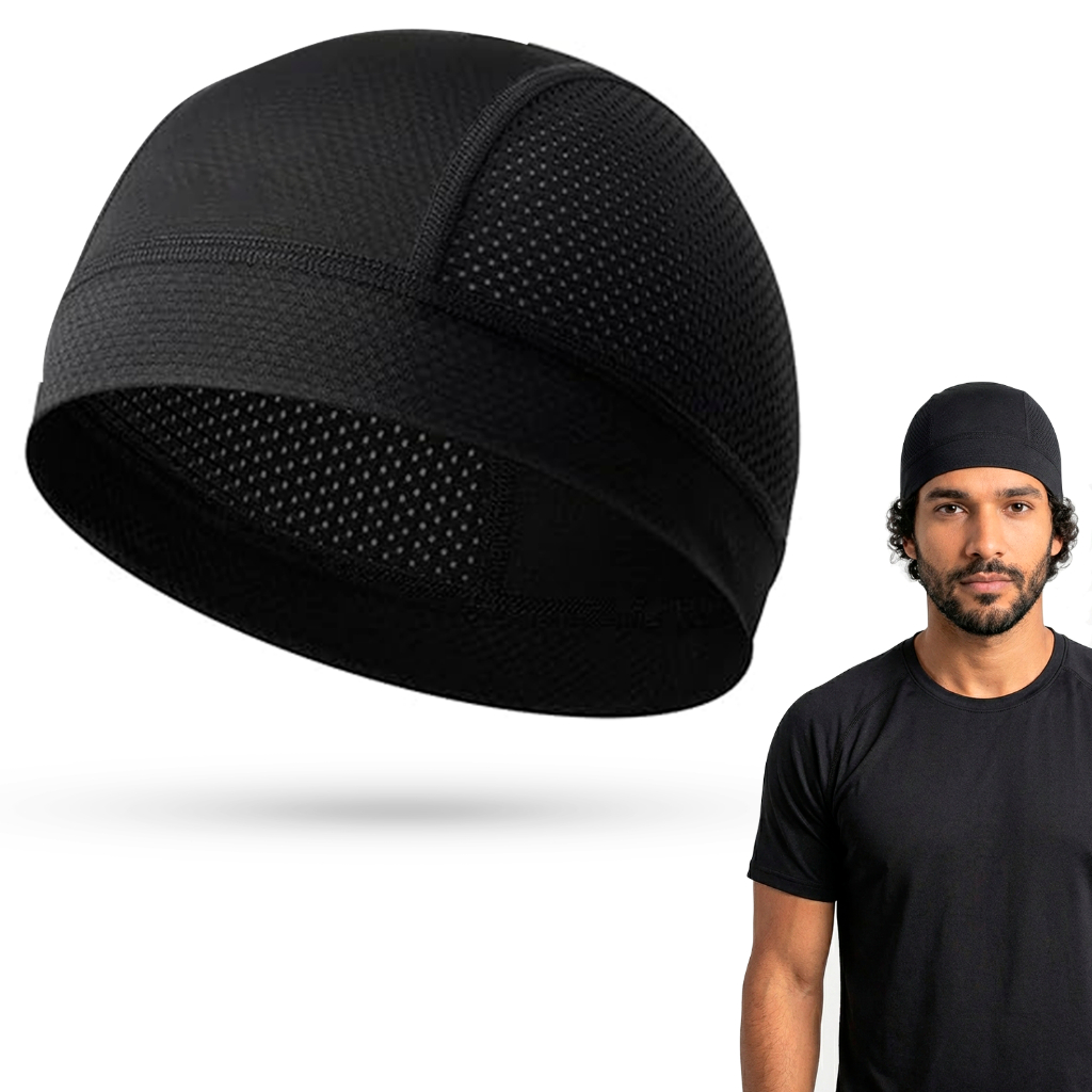 Touca Gorro Bandana Ciclismo Ciclista Moto Motoqueiro Protege Capacete Corrida Respirável Térmico