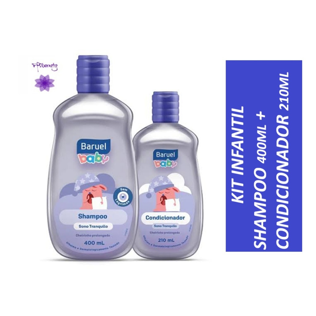 Kit Infantil Baruel Baby Sono Tranquilo Shampoo 400ml + Condicionador 210ml