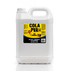 Cola Branca PVA 5L Alta Viscosidade Para Artesanato Papelão Slime Escolar Transparente