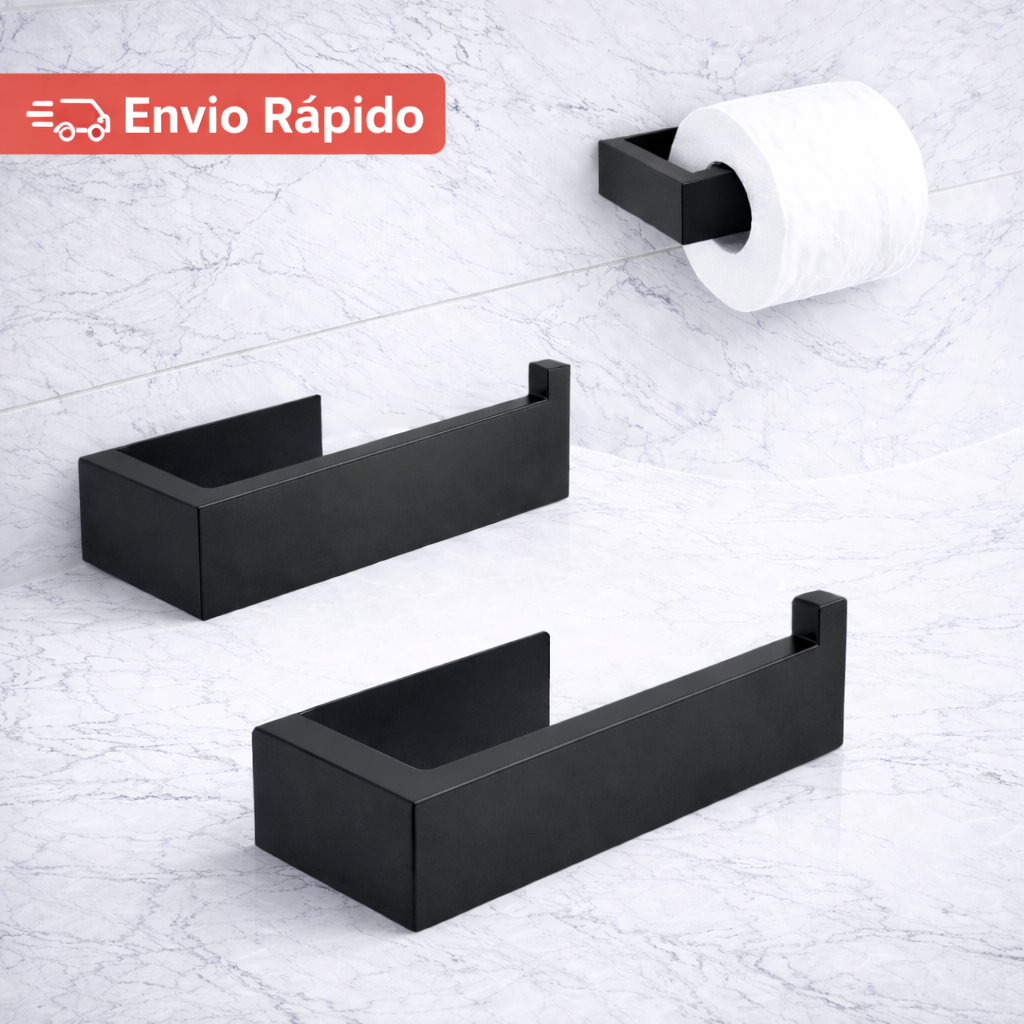 Suporte De Rolo De Papel Higiênico Acessórios Banheiro 3M Cola