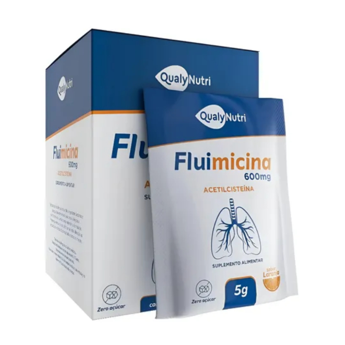 Suplemento Alimentar Acetilcisteína 600mg Laranja C/16 Sachês