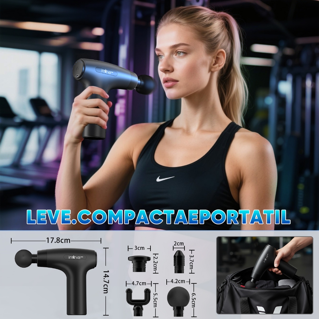 Massageador Corporal Profissional Inova para Musculação e Fisioterapia — foto 8