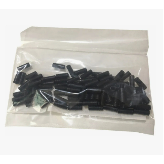 Terminal De Conduite Para Câmbio 4mm Nylon Preto 100un Bike Preto