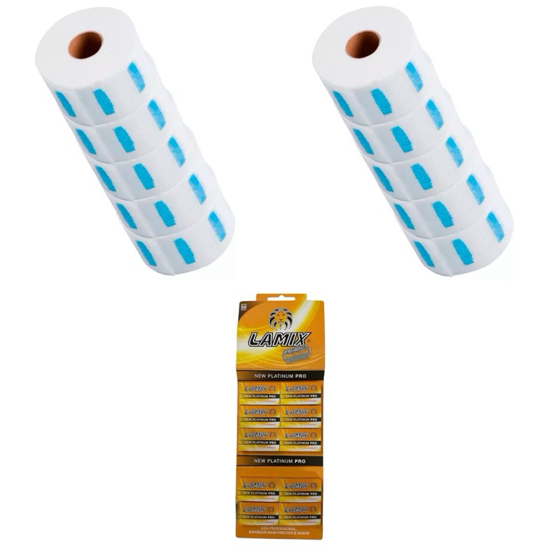 COMBO = 2 Pacotes de gola higiênica (1000golas) + 1 lamix