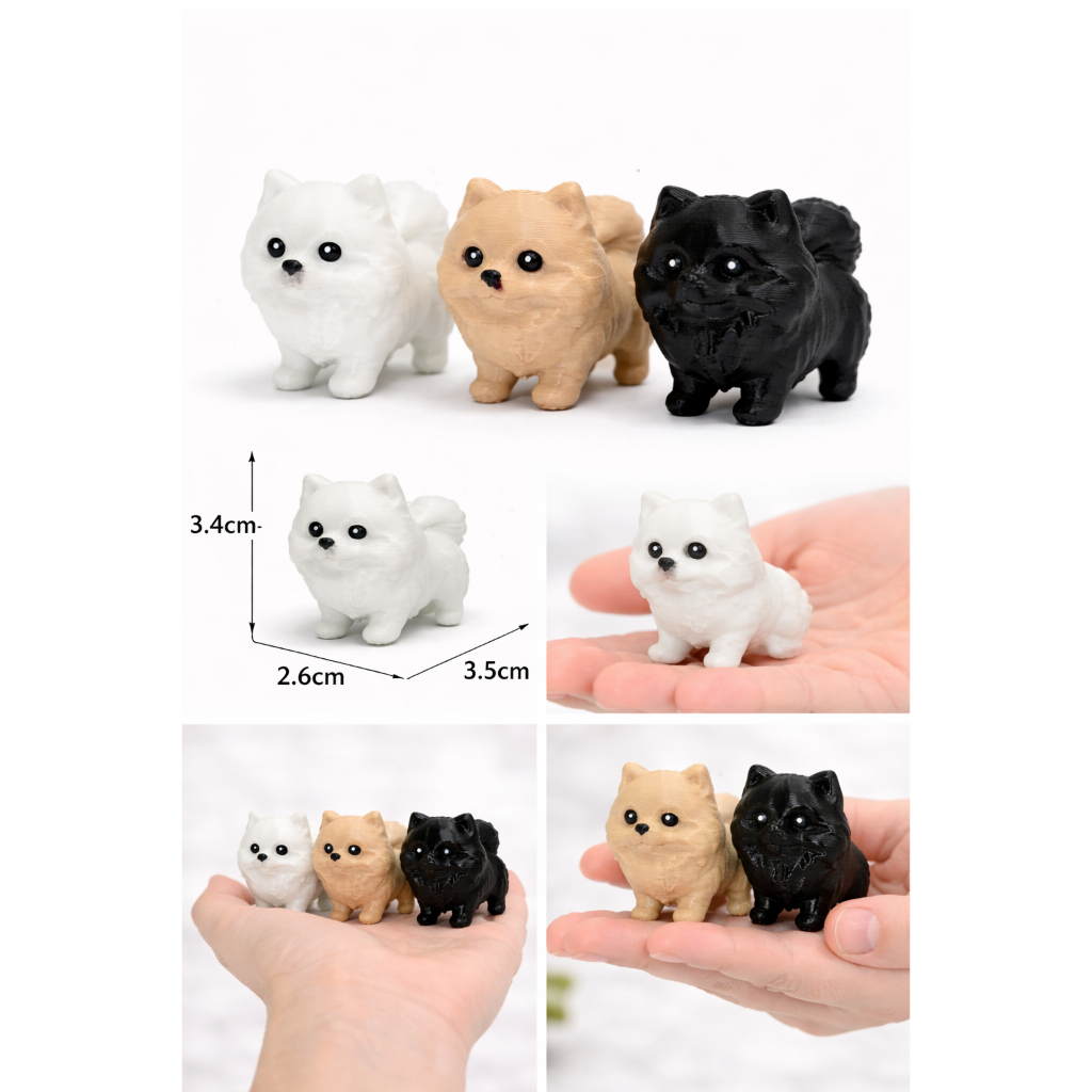 Spitz Alemão - Lulu da Pomerânia - Mini Pets Colecionáveis