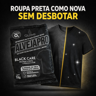 Detergente Roupa Preta Protege O Preto | Realça A Cor | Evita Desbotamento 1kg AlvejaPro Oficial em Oferta na Shopee