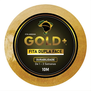 Fita Adesiva Gold + Original Dupla Fase Resistente 10 Metros 2,5 Cm Prótese Capilar Cabelos Perucas em Oferta na Shopee