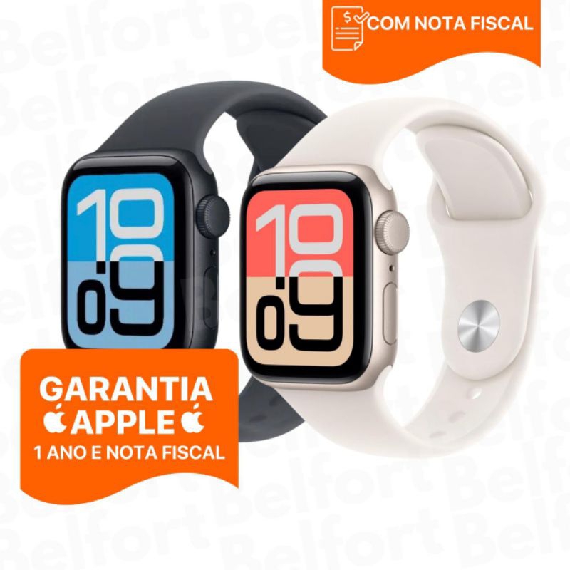Relógio Apple Watch SE 3 GPS 40mm 44mm Lançamento 1 ano de garantia Apple e nota fiscal