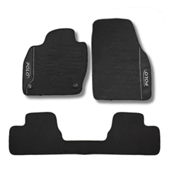 Tapete Polo Track 2025 Tapete Polo Preto Emborrachado Impermeável Tapete Para Carro Polo 2018 a 2027