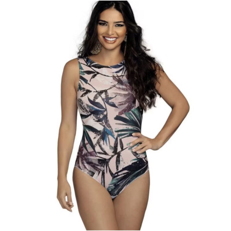 Body DeMillus Sexy Estampado Tamanho 44 Sem Bojo Body Feminino Lingerie Novo Última Unidade