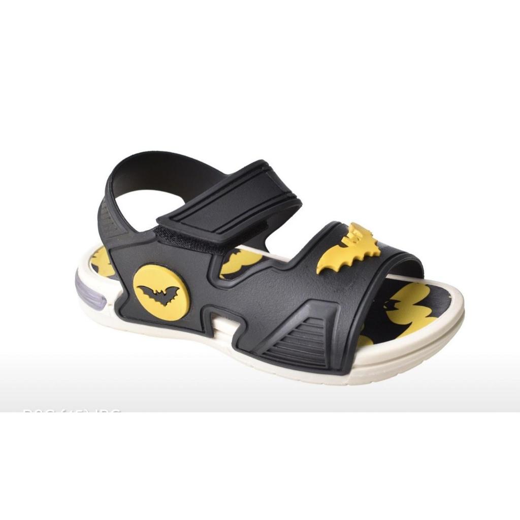 Sandalia Infantil de Led Para Meninos Papete Masculina Batman Leve Macia Zero123