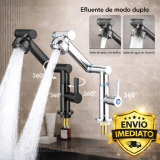 Torneira 360° multifuncional giratória para cozinha e banheiro em Oferta na Shopee