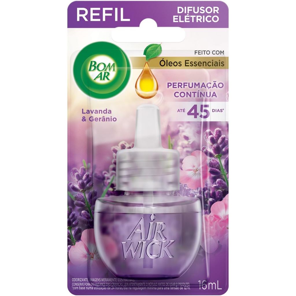 Refil Bom Ar / Air Wick Difusor Elétrico 16ml Aromatizador de Ambiente | Escolha a Fragrância
