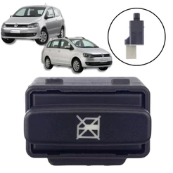 BOTÃO BLOQUEIO DE VIDRO VW FOX SPACEFOX 2010/2015