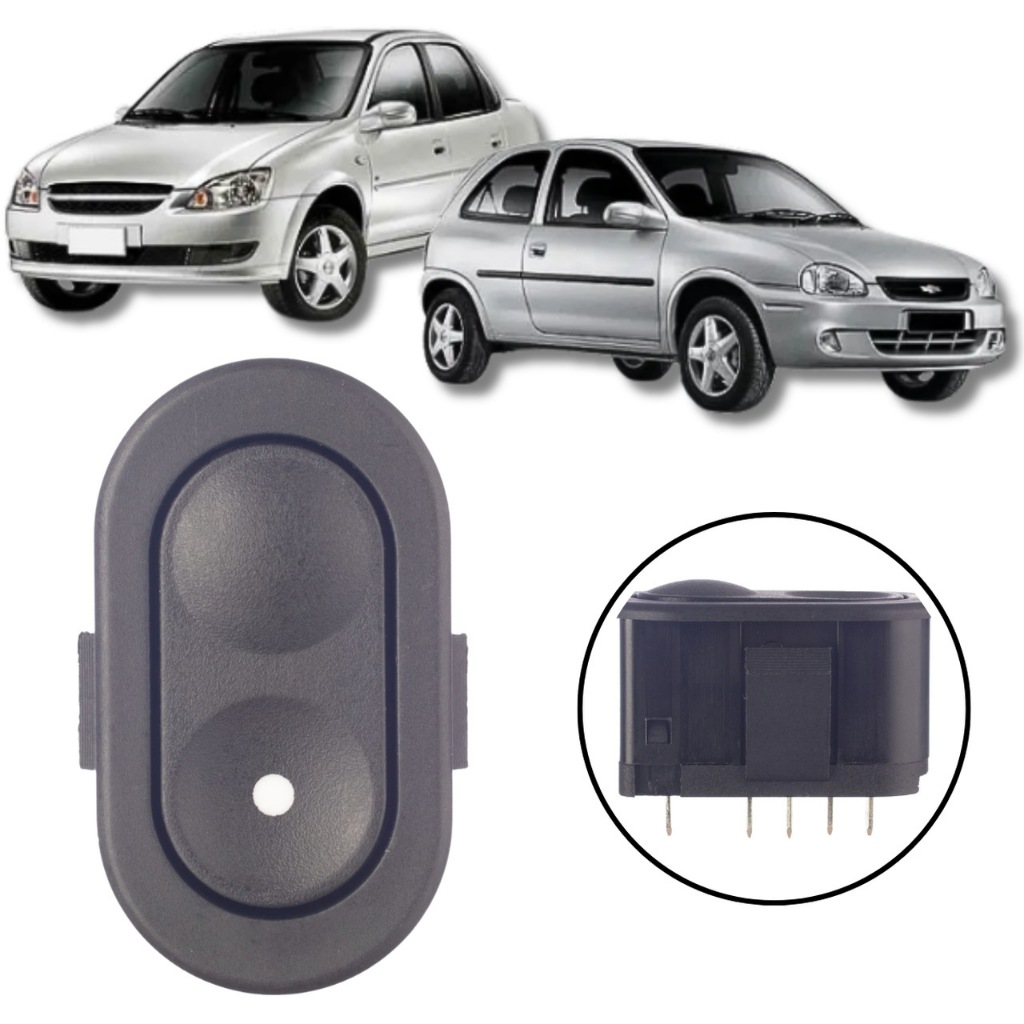 BOTÃO INTERRUPTOR VIDRO ELÉTRICO GM CORSA 1994/2015