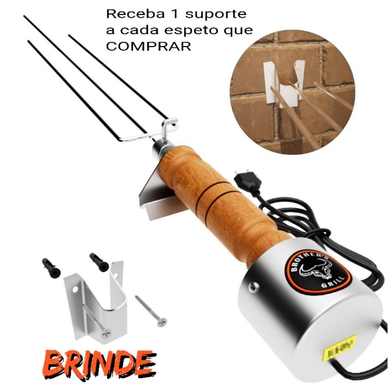 Imagem Espeto Giratório Elétrico Brothers Grill Linha eco Churrasco
