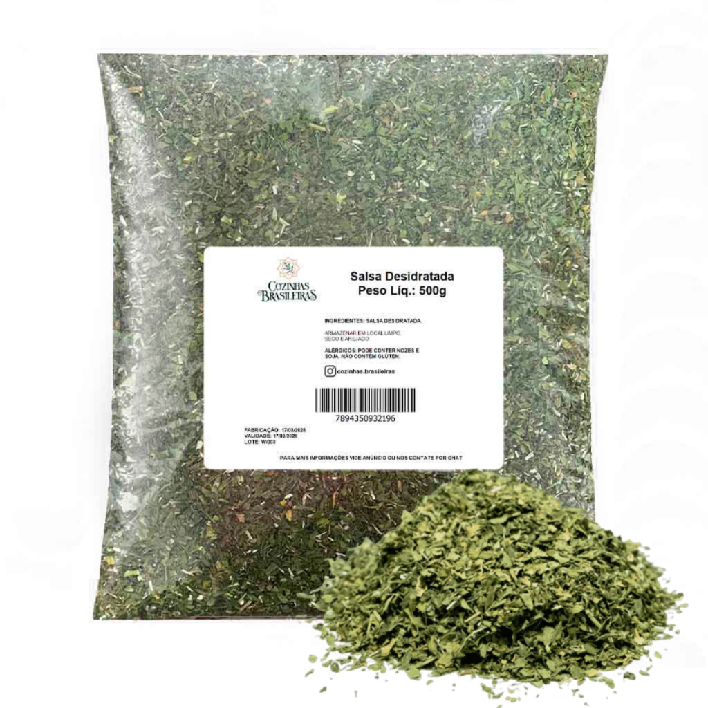 Cozinhas Brasileiras tempero salsa desidratada  natural carne legumes frango caldo 100g e 500g