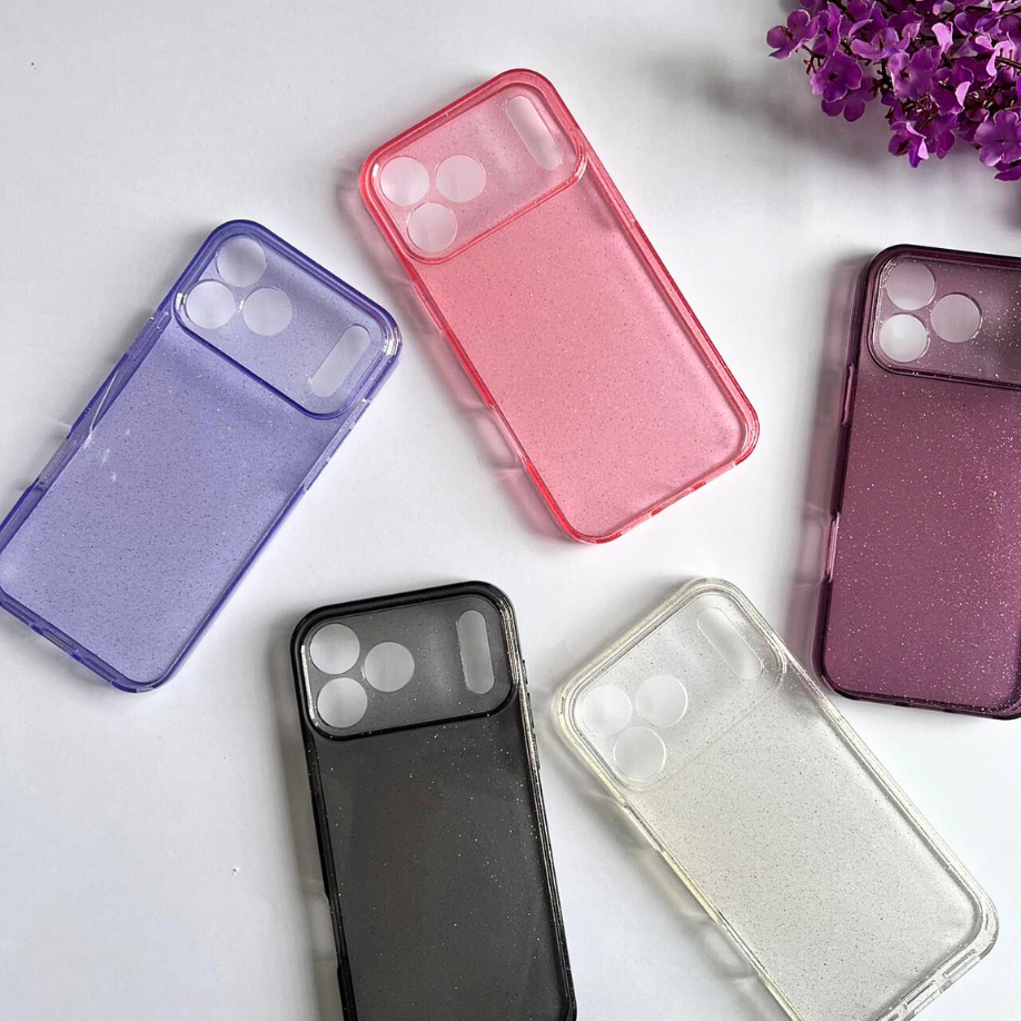 Capinha Feminina Brilhosa Para IPHONE 17 / 17 AIR / 17 PRO / 17 PRO MAX / Transparente Glitter (CF55 em Oferta na Shopee