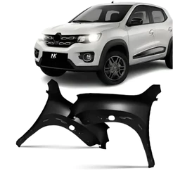 Par/Un Paralama Dianteiro Kwid 2017 2018 2019 2020 2021 2022 Mold.Original 1ª Linha Novo