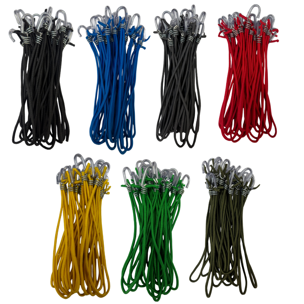 Kit 20 Extensores Elásticos de Lona | Alta Resistência e Diversas Cores