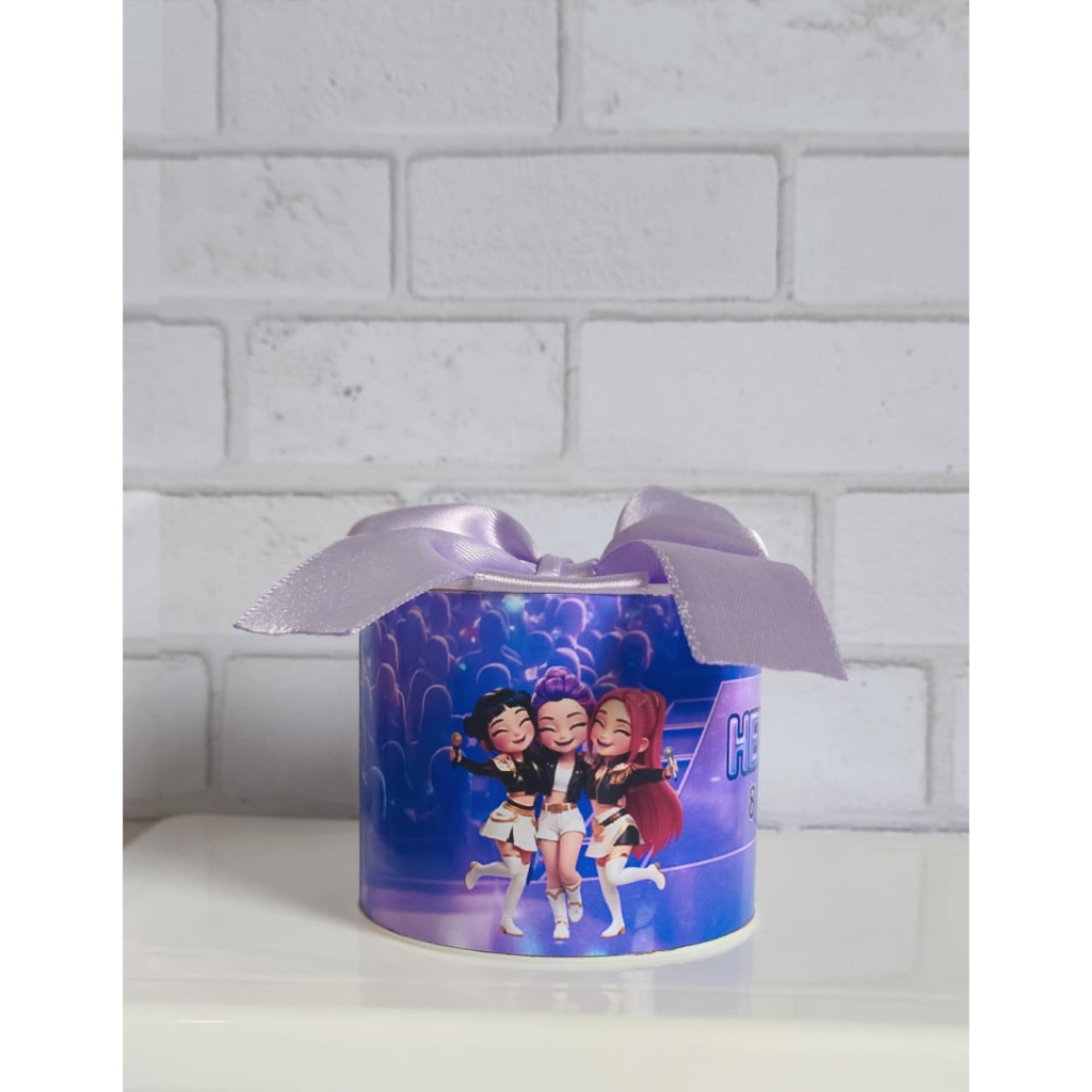Kit Tubolatas personalizadas 5x6 - Lembrancinha de Aniversário Guerreiras do K-Pop / Diversos temas, Maternidade, Chá de