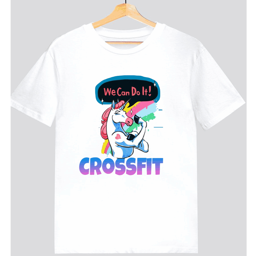 Camisa Camiseta Crossfit Academia Treino Fofo Unicornio