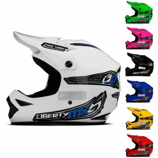 Capacete Pro Tork Fechado Trilha Enduro Liberty Mx Pro Motocross Trilha Barato Masculino Feminino