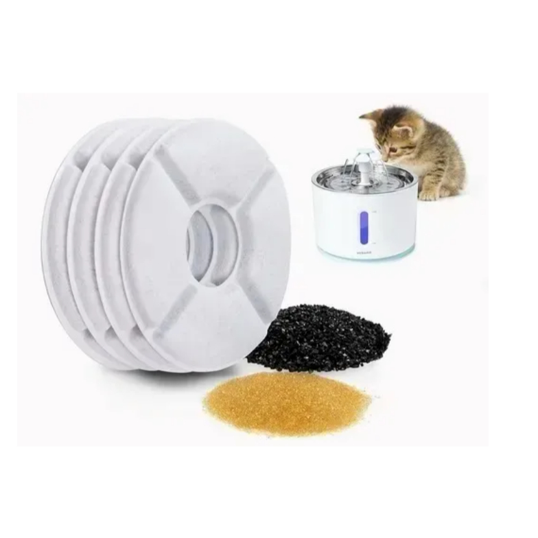 1 Filtro de Carvão Ativado Para Fonte de Água de Gato Cachorro Animais Pet