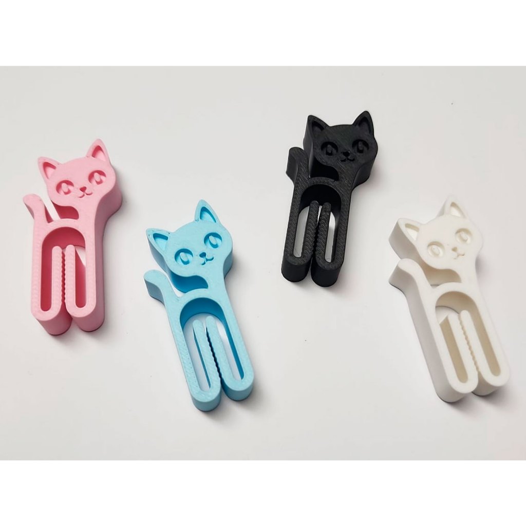 🐱Kit com 10 Prendedor de Embalagens Gatinho | Fecho para Pacotes