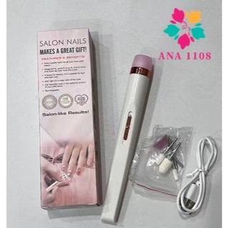 Lixadeira Elétrica de Unhas 5 em 1 Portátil  Sem Fio/ Recarregável/ Manicure e Pedicure Profissional em Oferta na Shopee