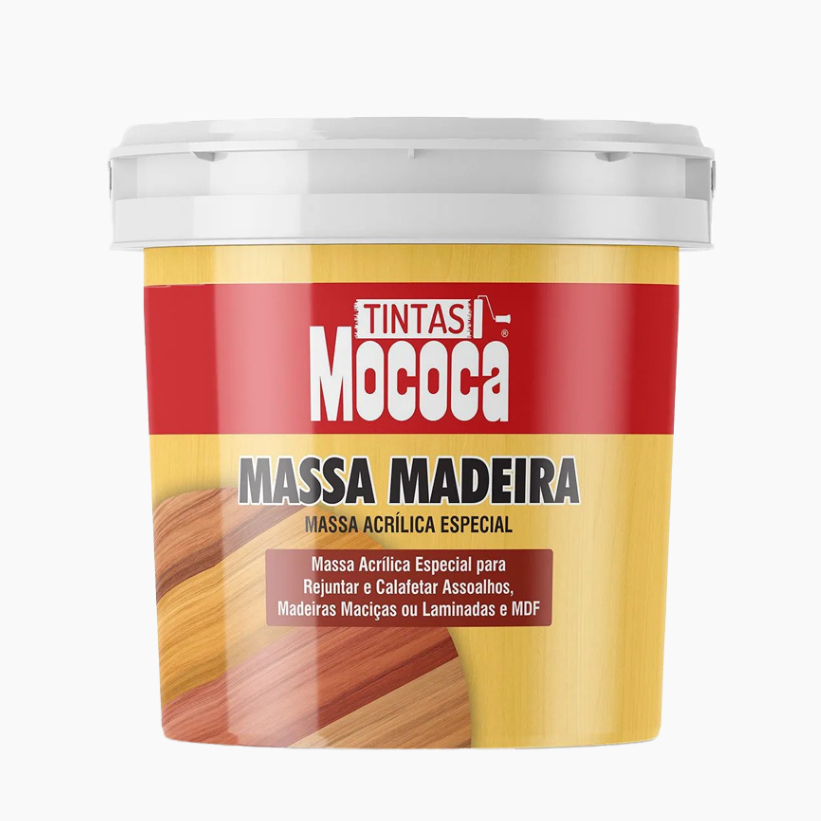 Massa Acrílica para Madeira Mococa 350g Poder Alto De Enchimento Secagem Rápida Aplicação Fácil em Oferta na Shopee