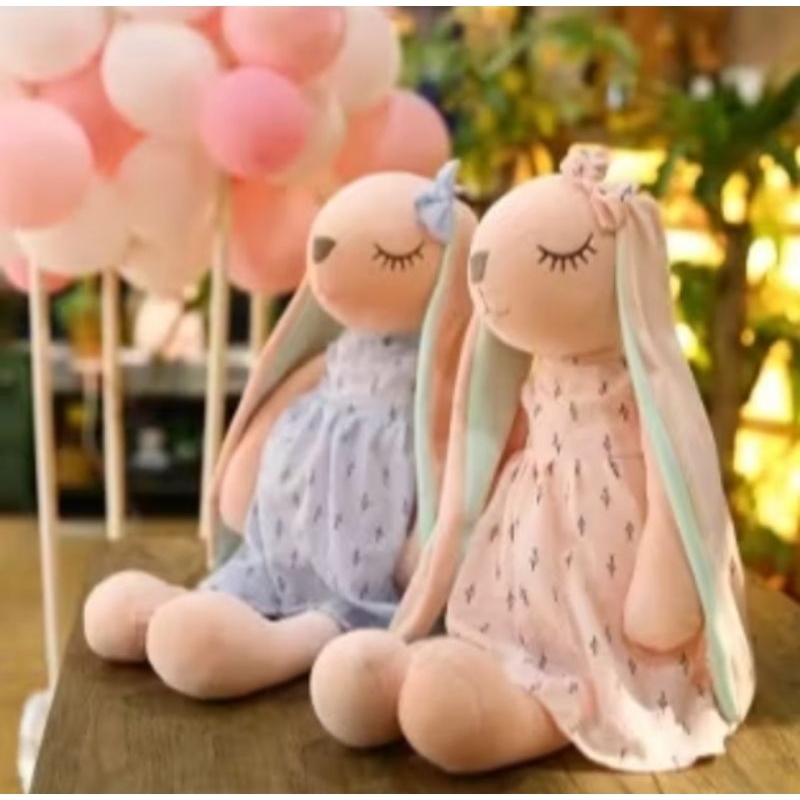 Boneca Pelúcia Coelho Coelhinha Orelhas Grandes Naninha Infantil Bebê Meninas Meninos  Páscoa em Oferta na Shopee