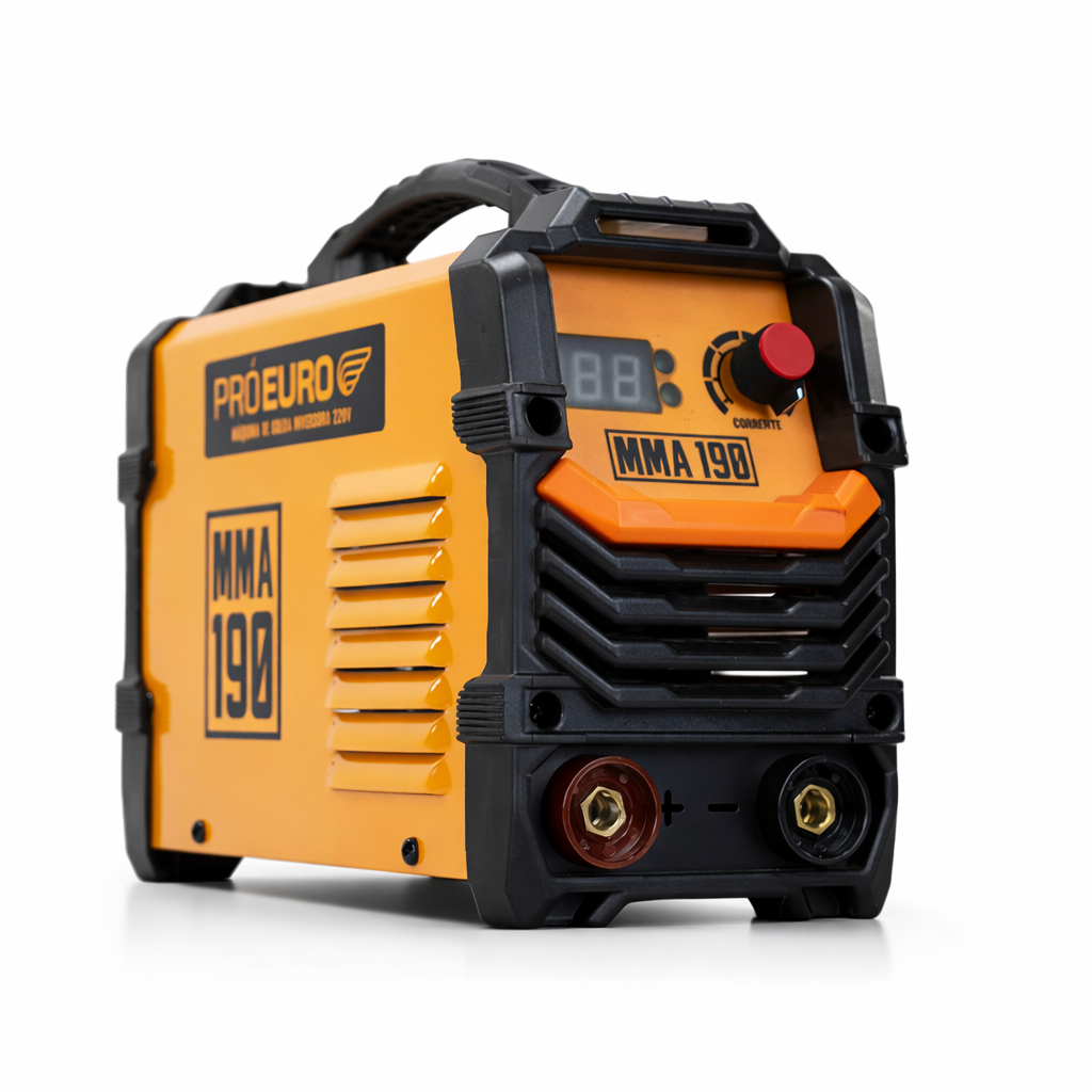 Máquina de Solda Inversora MMA 190A TIG Lift 220V Profissional Portátil Pró Euro