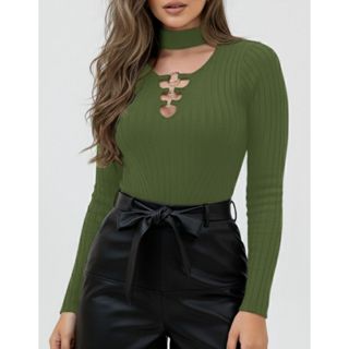 Body Feminino Cacharrel Gola Choker Alta Manga Longa Inverno Tendencia Para Mães 2025 em Oferta na Shopee