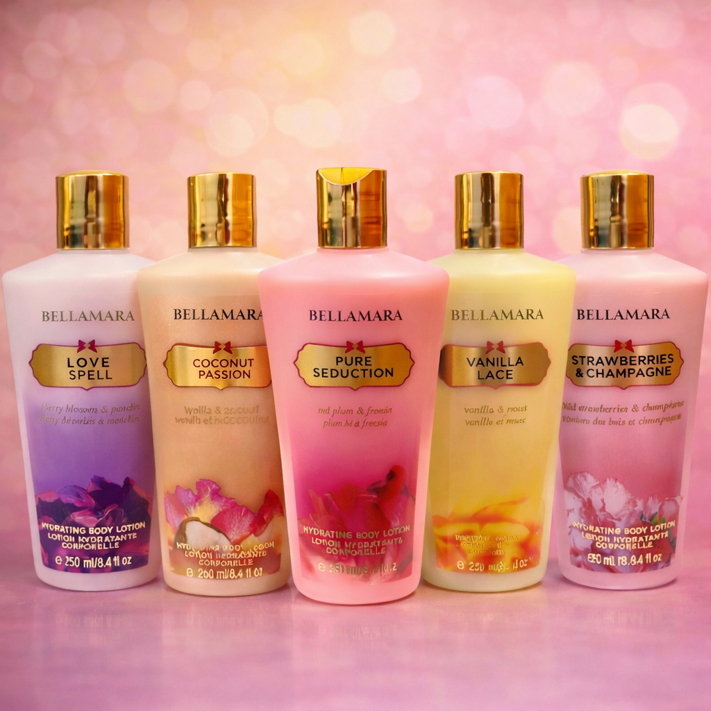 Kit 5 Cremes HIdratantes Bellamara 250ml