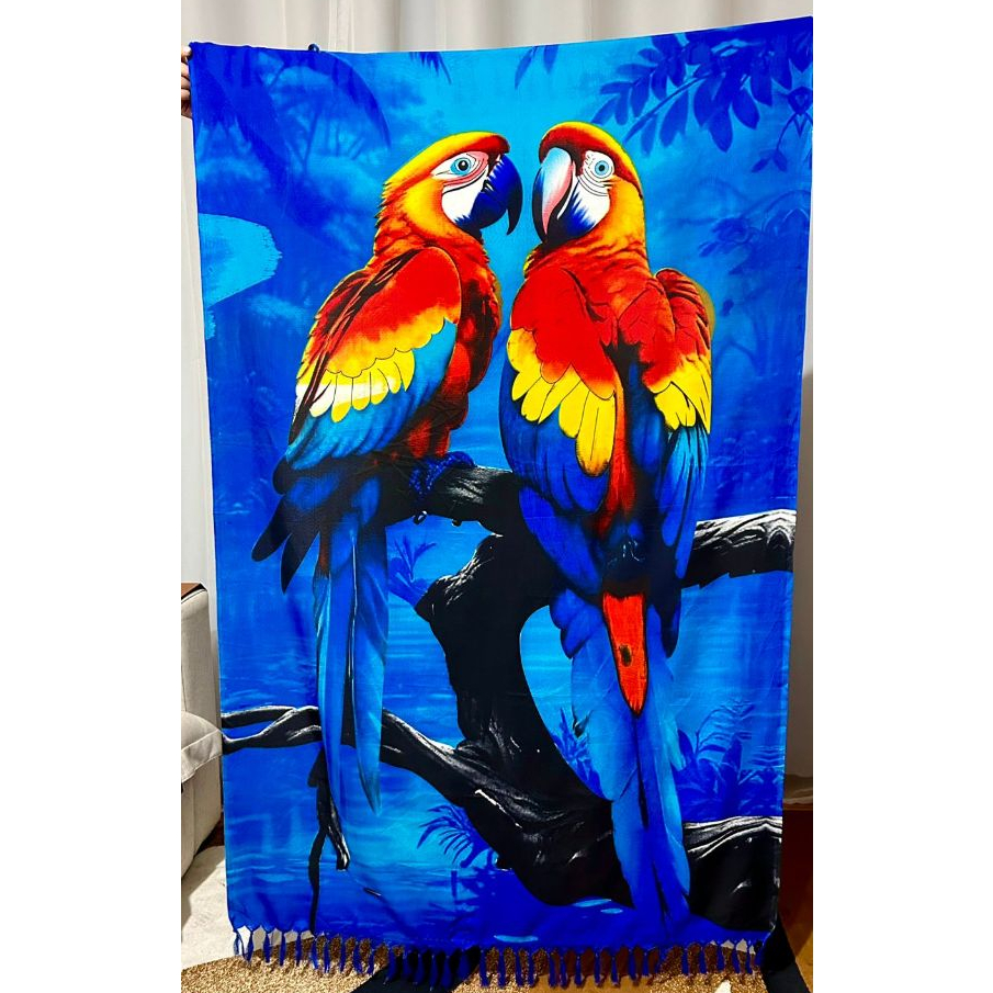 Canga Saida de Praia Arara Varias Estampas | Pareo Moda Praia