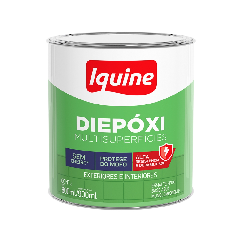 Esmaltes Epóxi Base Água Diepoxi Multisuperfícies Esterno e Interno 900ml e 3,6L