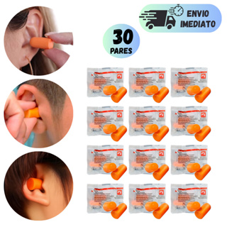 KIT 20 A 30 PARES PROTETOR AURICULAR DE ESPUMA 3M 1100 ABAFADOR DE RUÍDOS PARA OUVIDOS SEM CORDÃO CA em Oferta na Shopee