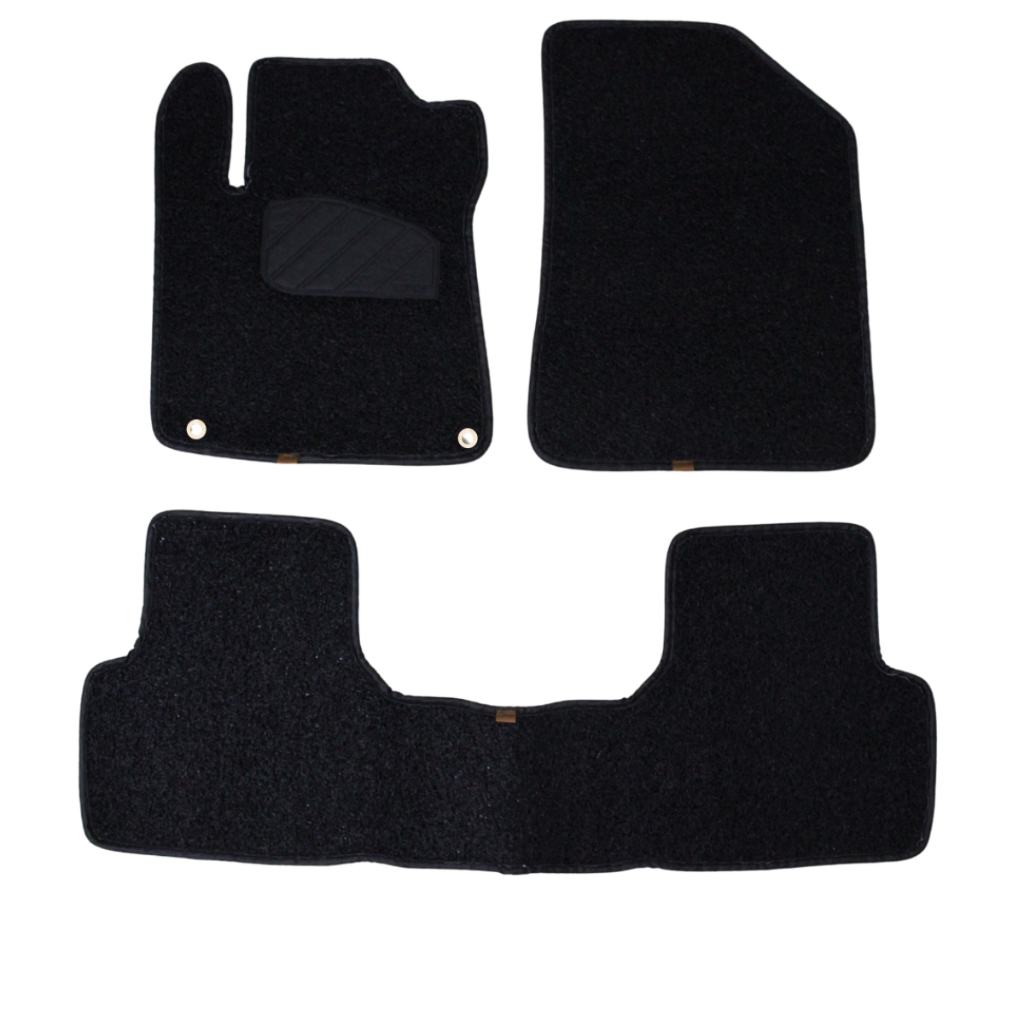 Tapete Automotivo Capacho Basalt Cor Preta 24 25 26 sem odor 3 pçs Linha Robusta Luxo Sem odor