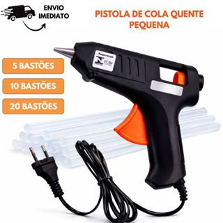 Pistola Revolver Cola Quente Bivolt Pequena Profissional Com Bastões Refil Fino Pronto Para Uso Decorações Artesanato em Oferta na Shopee
