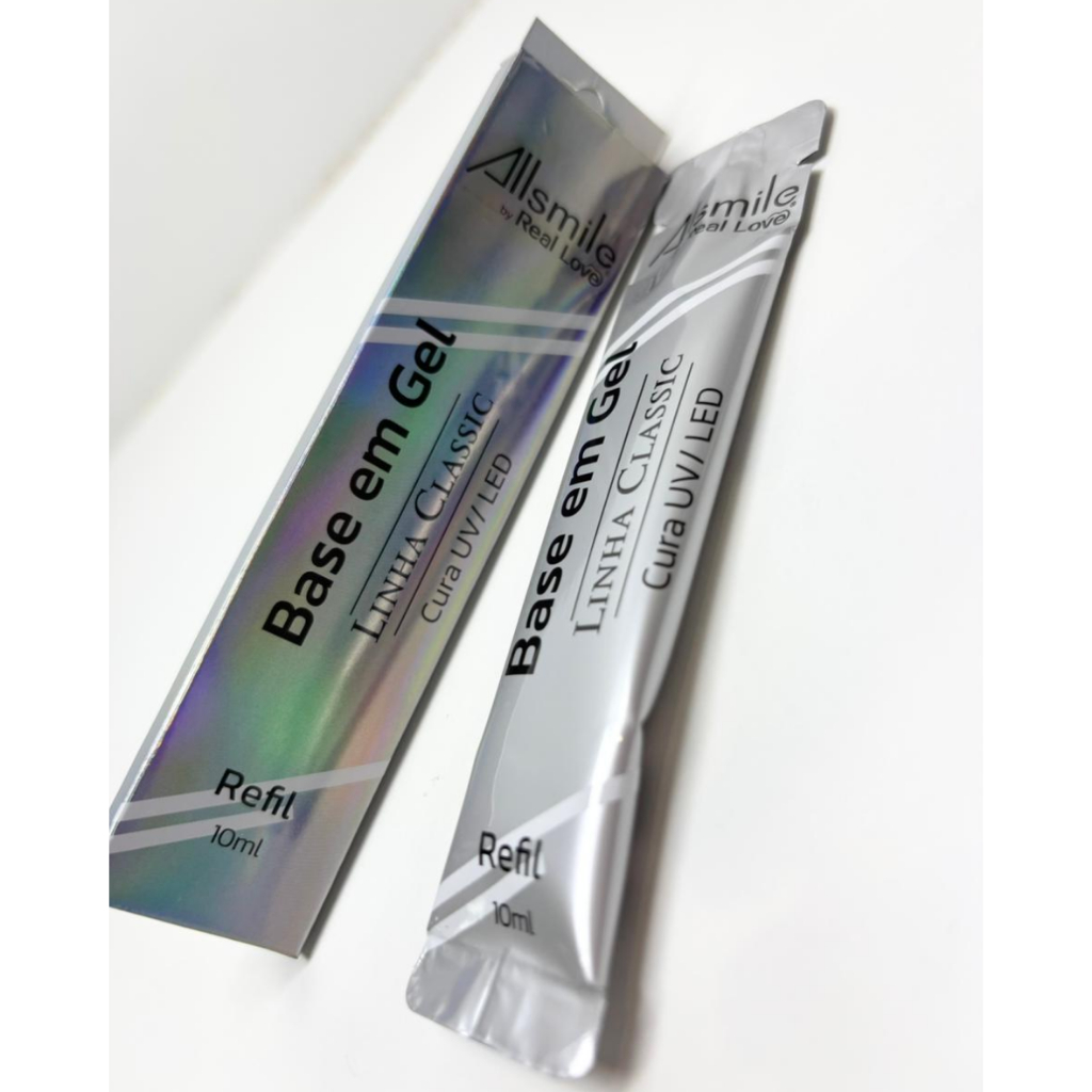 Refil Base em Gel Linha Classic - Allsmille By Real Love  - 10ml em Oferta na Shopee