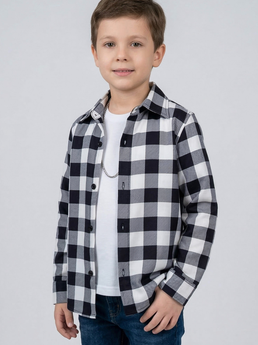 Camisa Xadrez Infantil Manga Longa Estilo Blogueirinho Premium Várias Cores Festa Junina