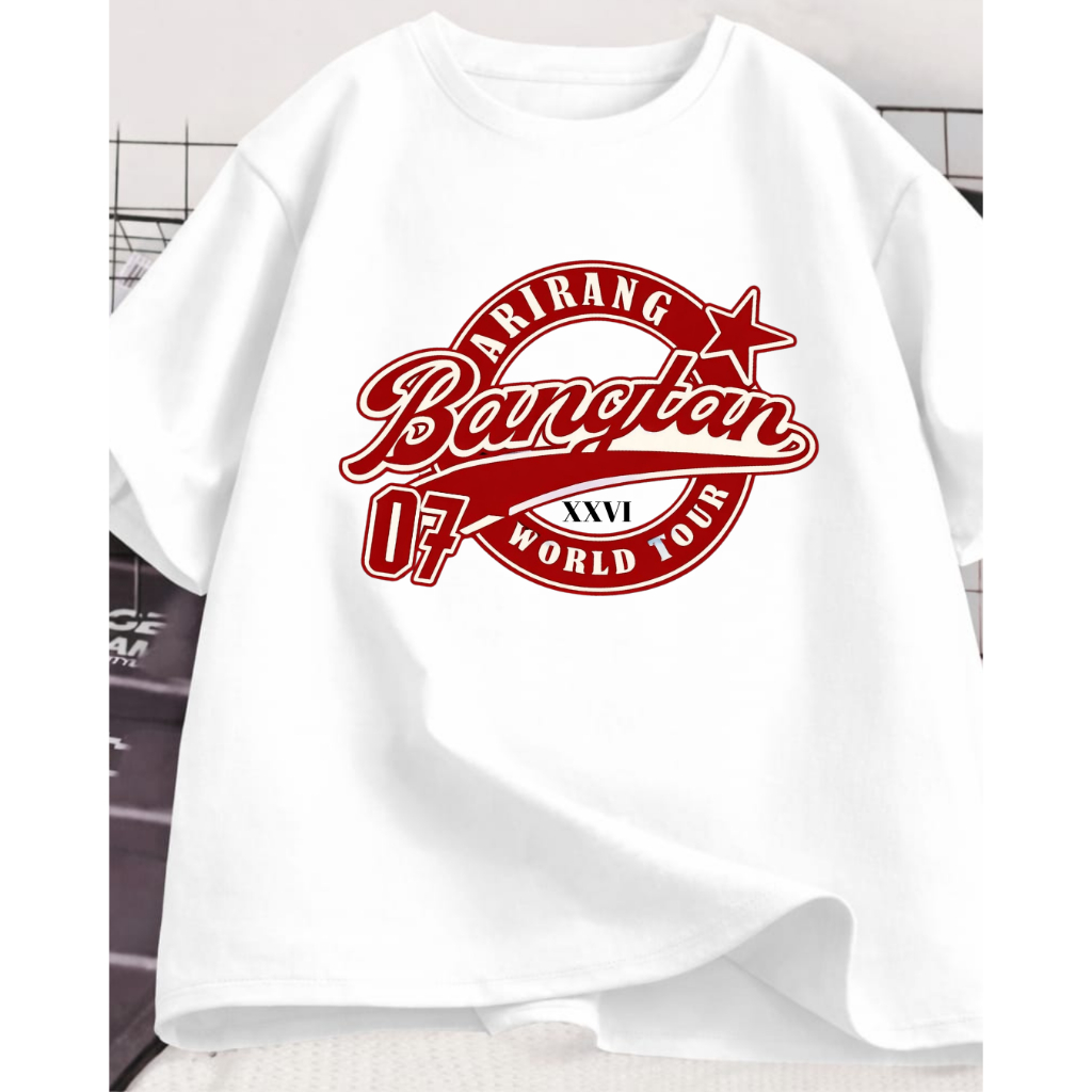 Camiseta Arirang Bangtan World Tour 07 Aesthetic Unissex em Oferta na Shopee