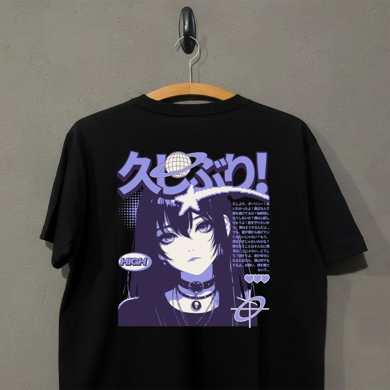 Camiseta Oversized Assalt Streetwear Estampada Moda Urbana Estilo Rua Camisa Larga Manga Curta Jovem