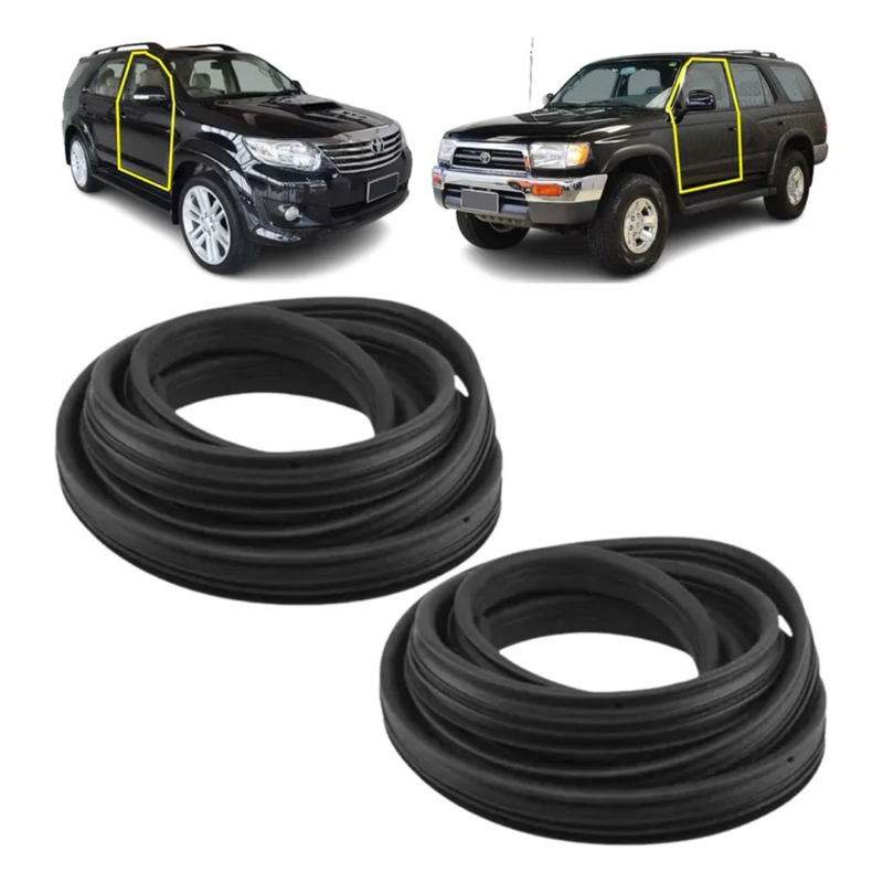Jogo De Borrachas Vedação Dianteiras Hilux Sw4 Sr 2010 2011