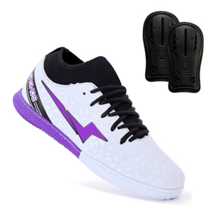 Chuteira Futsal Botinha Cronos Dynamics Profissional + Caneleira Grátis Conforto Leve Performance em Oferta na Shopee