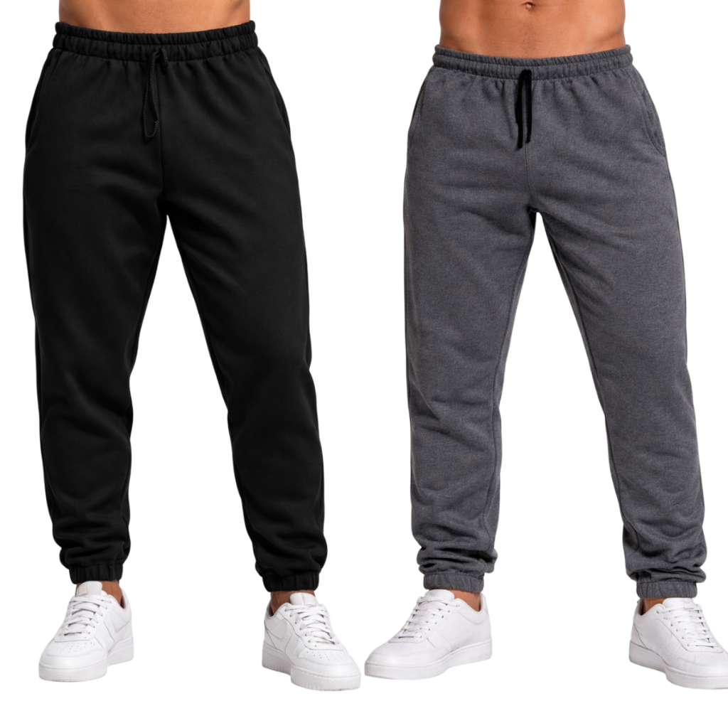 Kit 2 Calças De Moletom Masculino Estilo Jogger Treino Casual Diario em Oferta na Shopee