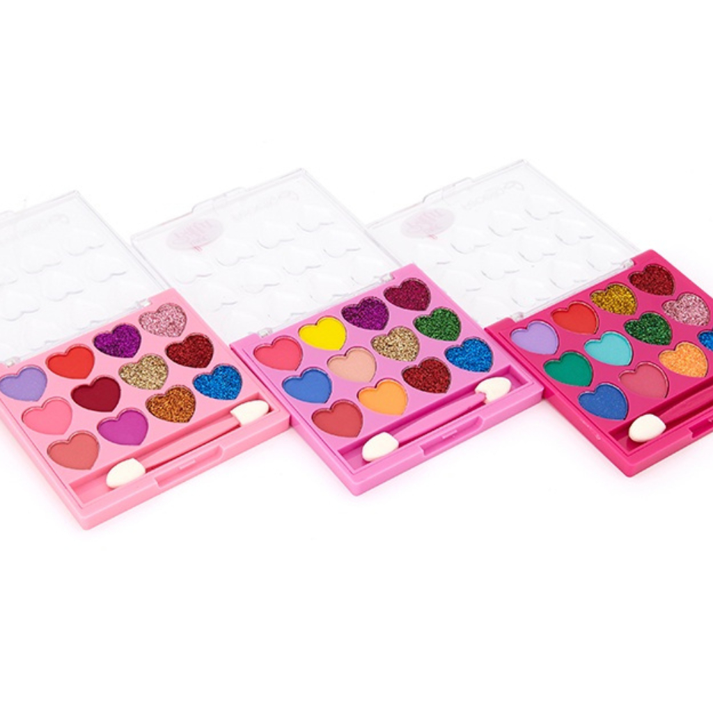Detalhes do Kit Maquiagem Infantil Completo  Paleta + Mini Batons Divertidos | Presente Perfeito