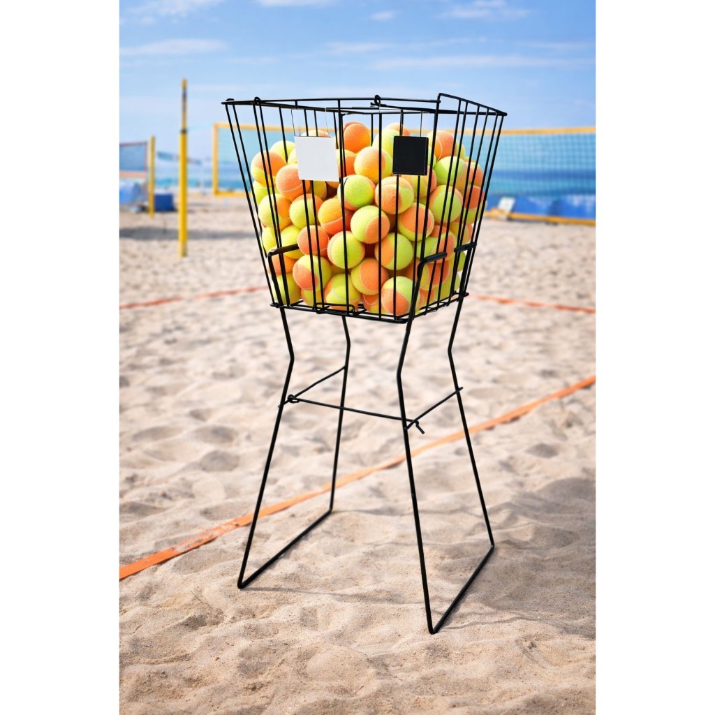 Cesto Bola Tênis Beach Tennis Pegador 75 Bolas Padel